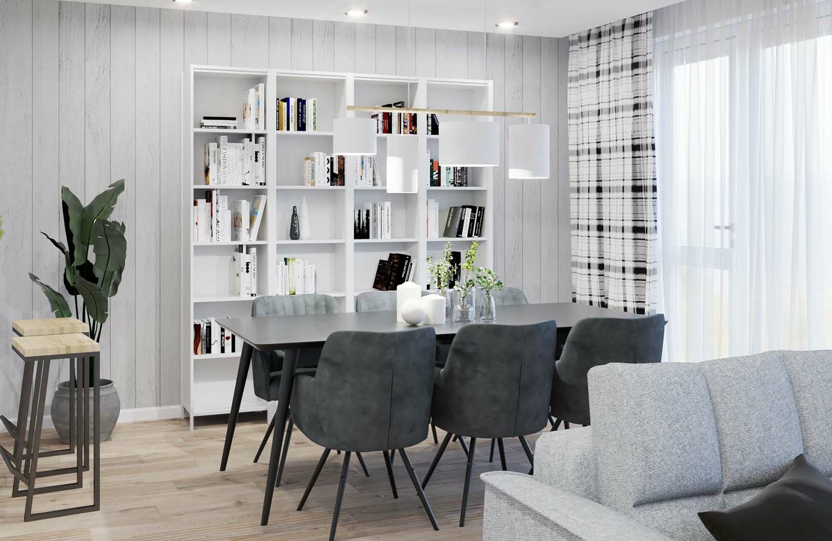 Ako oddeliť obývaciu izbu od jedálne