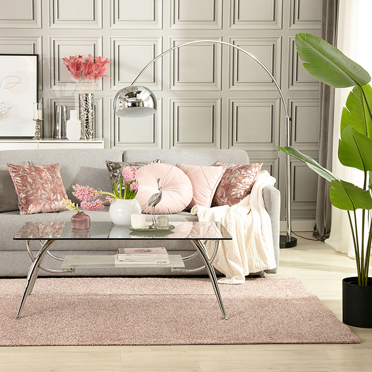 Obývačka v štýle glamour