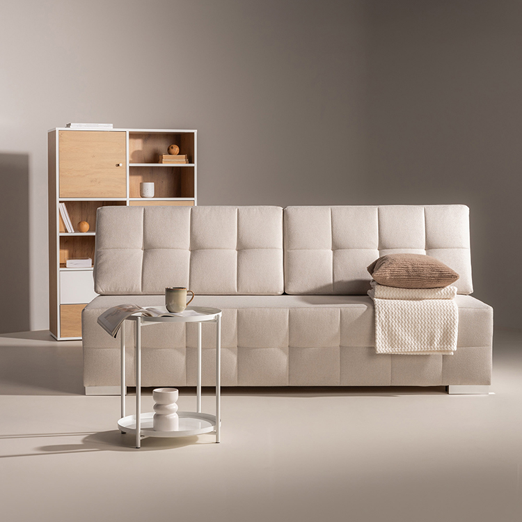 Pokoj a harmónia vo Vašej obývacej izbe: béžová pohovka v aranžmánoch inšpirovaných zenovou filozofiou