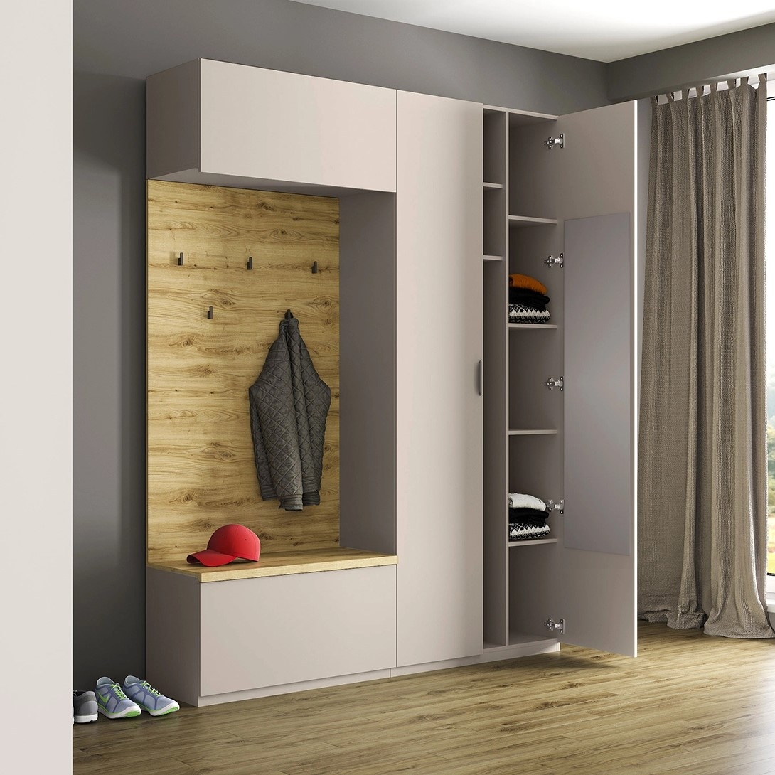 Šatníková skriňa so stenovým panelom MAX MODERN