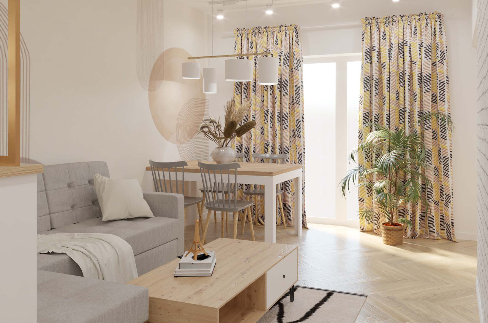 Usporiadanie okna v obývacej izbe v paneláku