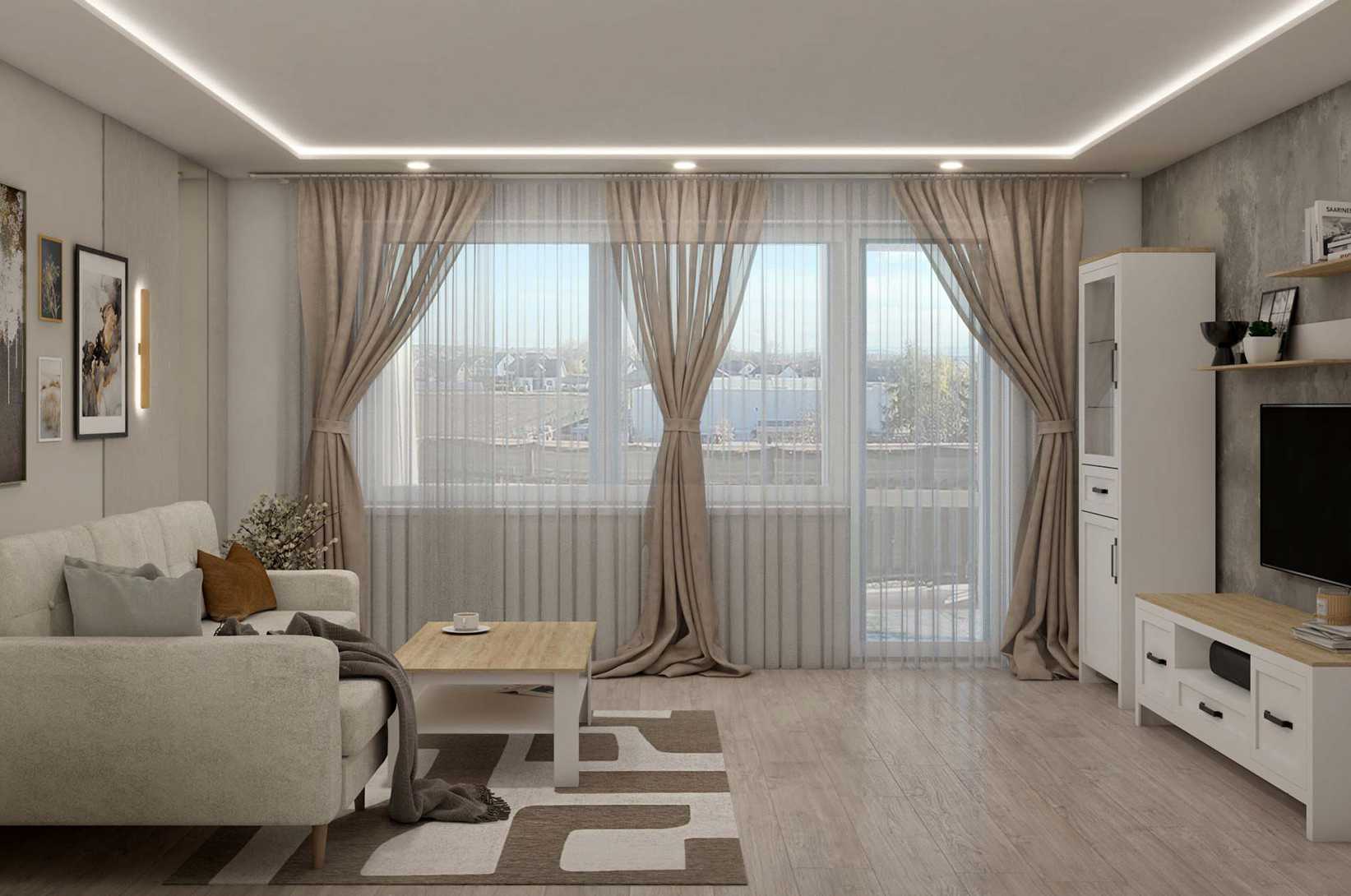 Usporiadanie okna v obývacej izbe v paneláku