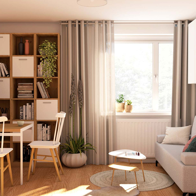 Usporiadanie okna v obývacej izbe v paneláku