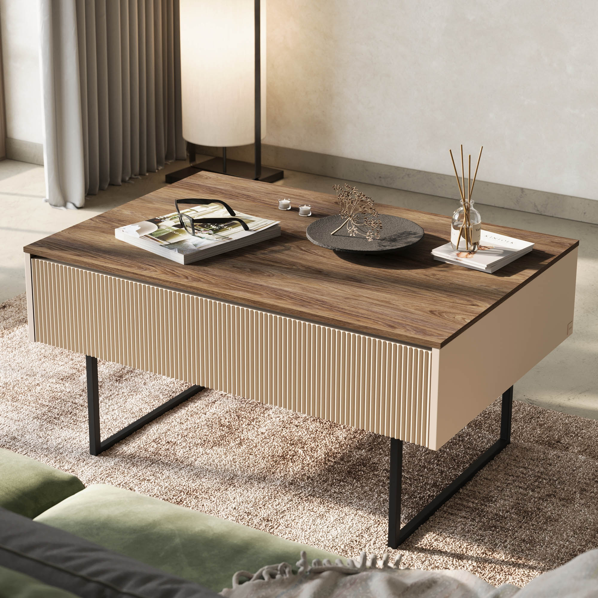 Stolik kawowy ze schowkiem LAGO