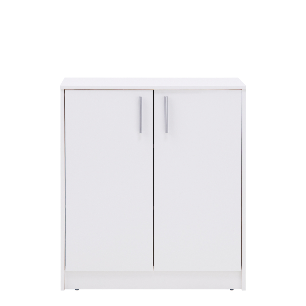 Komoda dvojdverová biela OPTI vysoká 85 cm