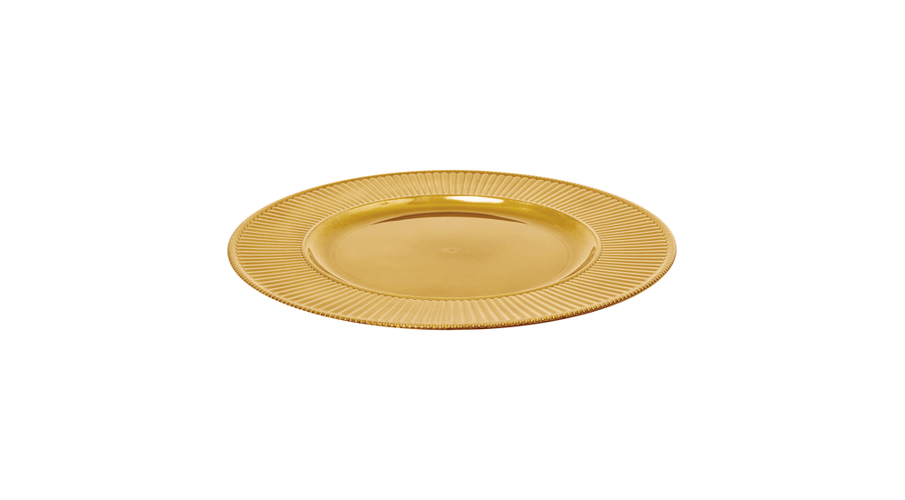 Zlatý dekoratívny tanier 33 cm