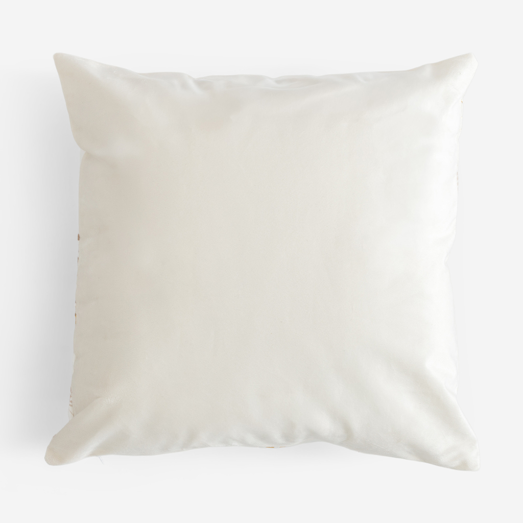 Dekoračná obliečka na vankúš bielo-zlatá TEMMES 45x45 cm