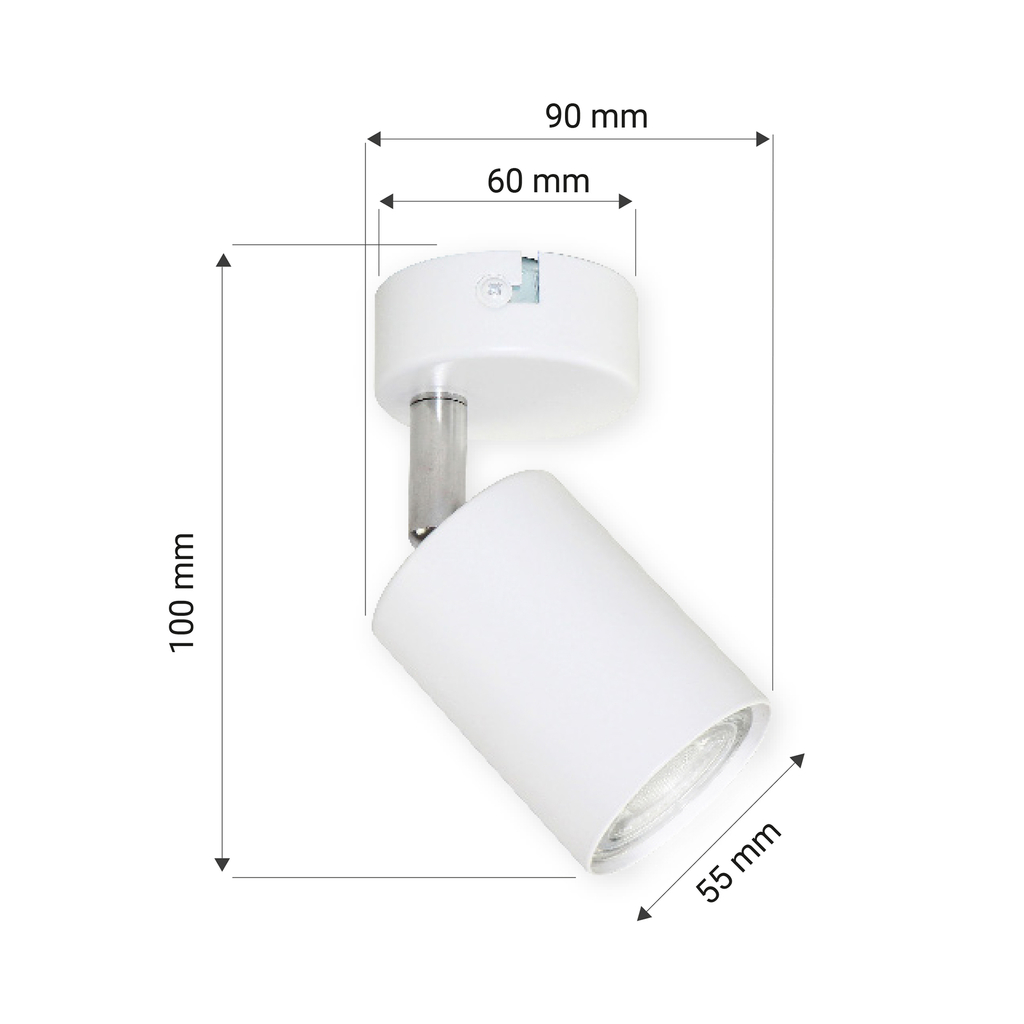 Bodové nástenné svietidlo ORO GAVIA biele