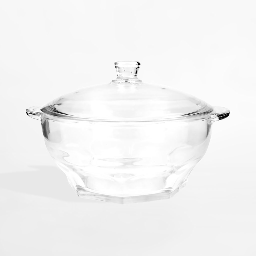Sklenená polievková misa s pokrievkou GRANITY 2,5 l