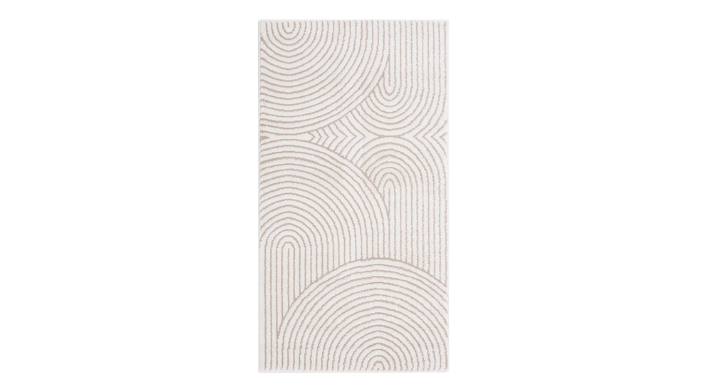 Moderný koberec RIMINI do predsiene, krémový 80x150 cm