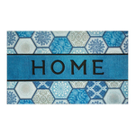 Modrá rohožka s nápisom HOME 45x75 cm