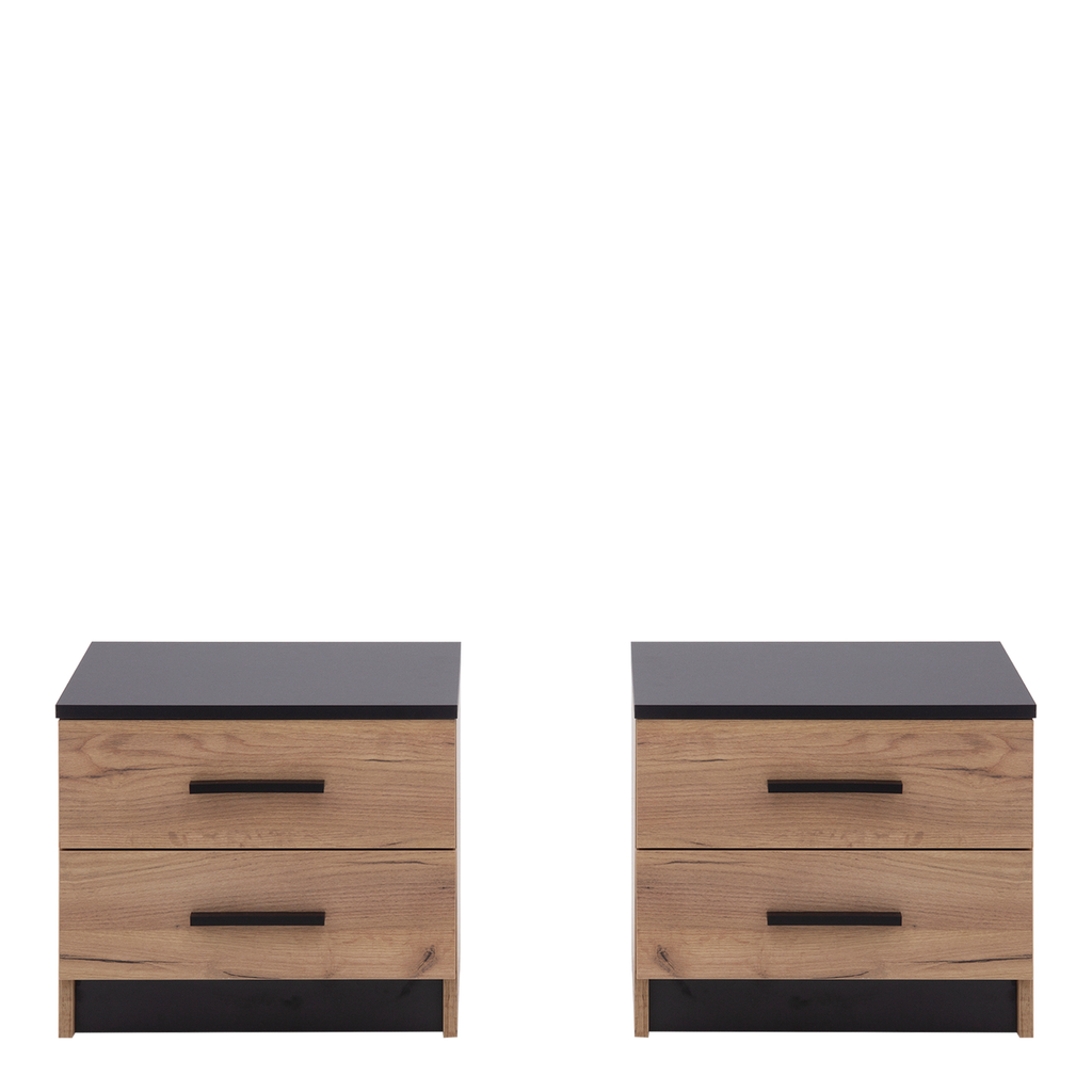 Sada 2 nočných stolíkov so zásuvkami MALI