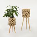 Bambusový obal na kvetináč 80 cm