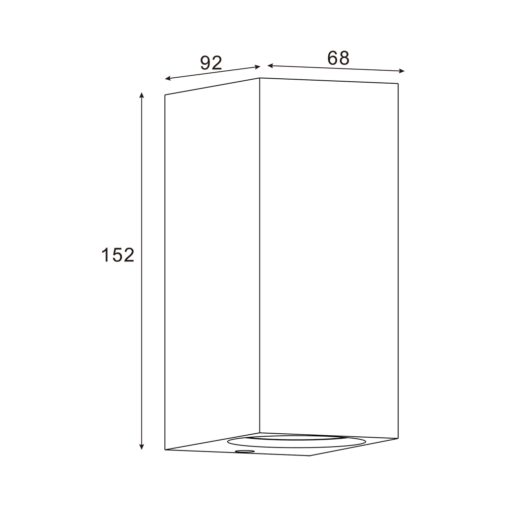 Vonkajšie nástenné svietidlo HARMÓNIA GU10 IP44 čierne