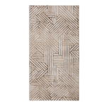 Geometrický béžovo-zlatý koberec STUDIO 80x150 cm