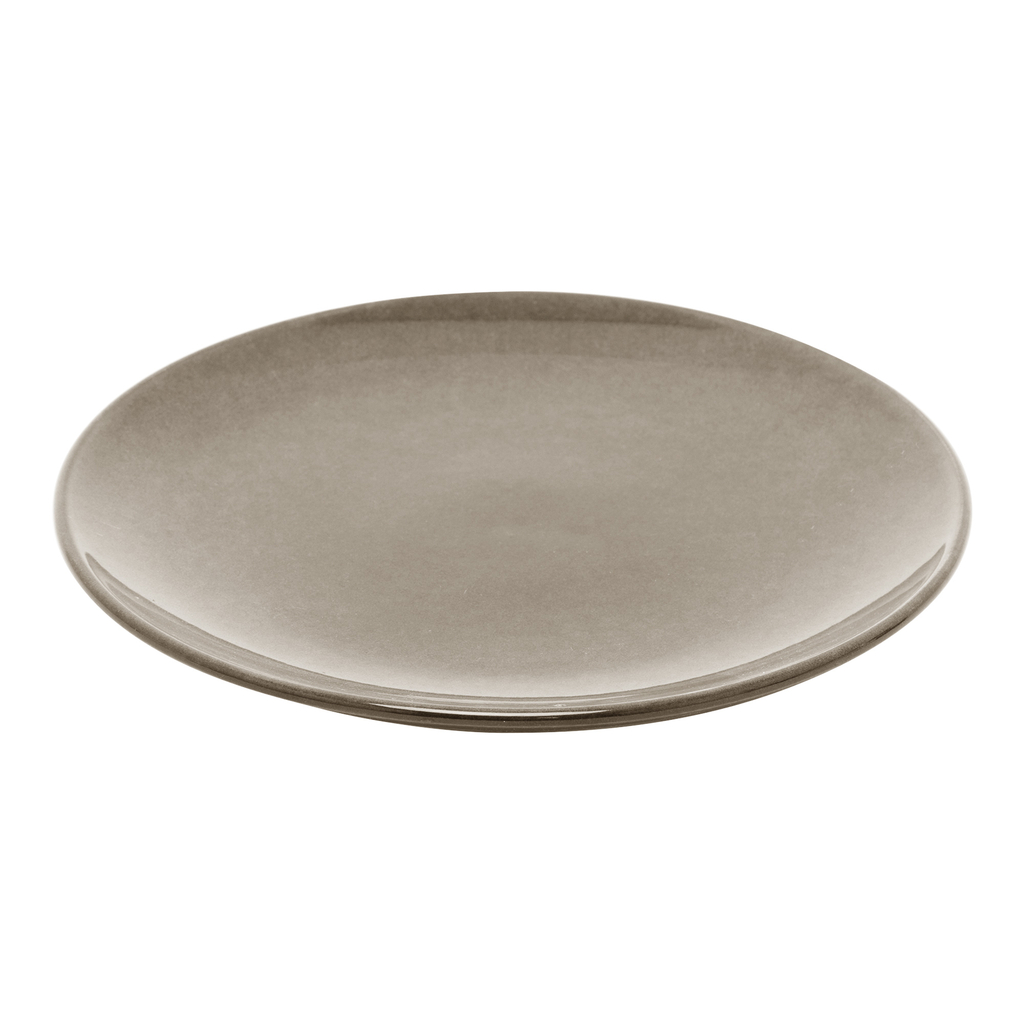 Hnedý keramický dezertný tanier LUNA 20 cm