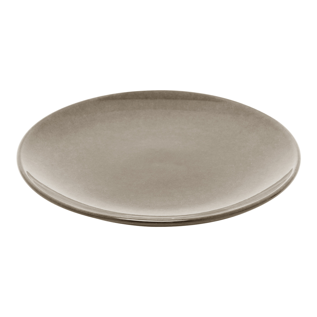 Hnedý keramický dezertný tanier LUNA 20 cm