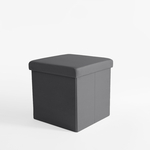 Skladací puf sivý 38x37,5 cm