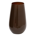 Sklenená váza hnedá 23 cm
