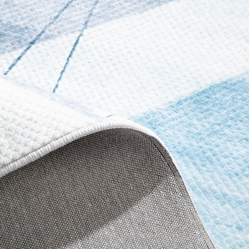 Geometrický koberec PUERTO modrý 80x150 cm