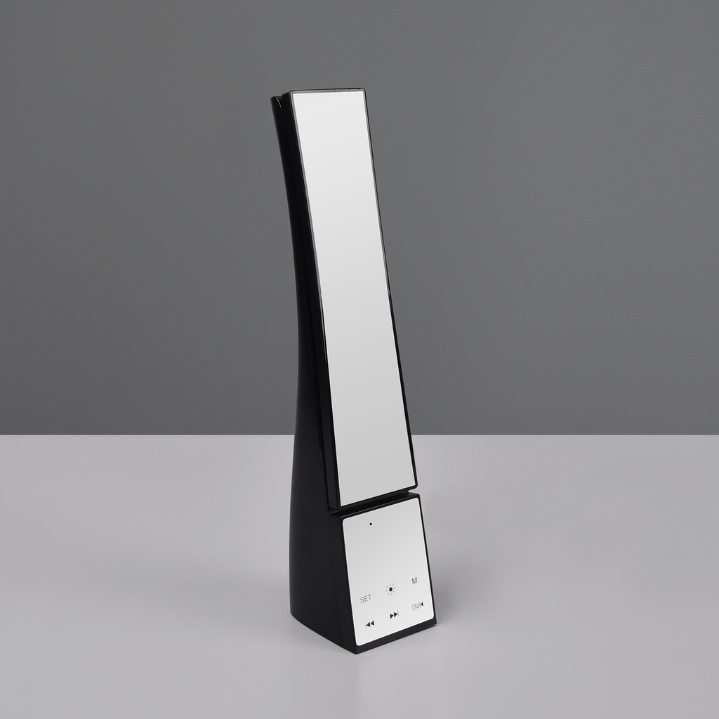 Stolná lampa LED s hodinami a reproduktorom Bluetooth LINUS