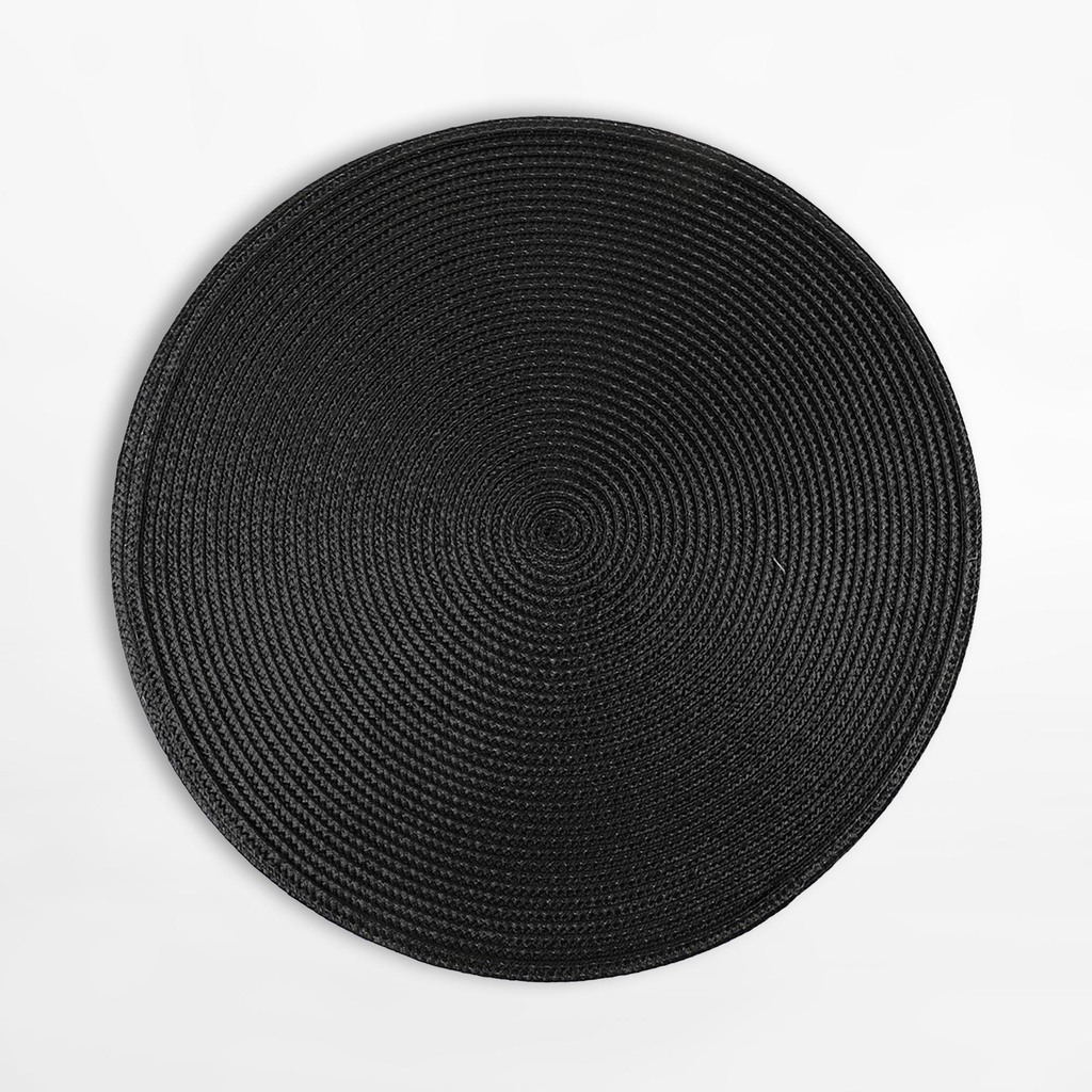Čierne prestieranie 38 cm súprava 2 ks