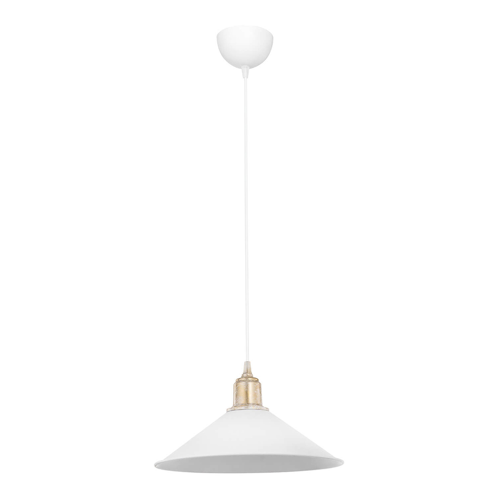 Závesné svietidlo MAYA biele, jedno samostatné