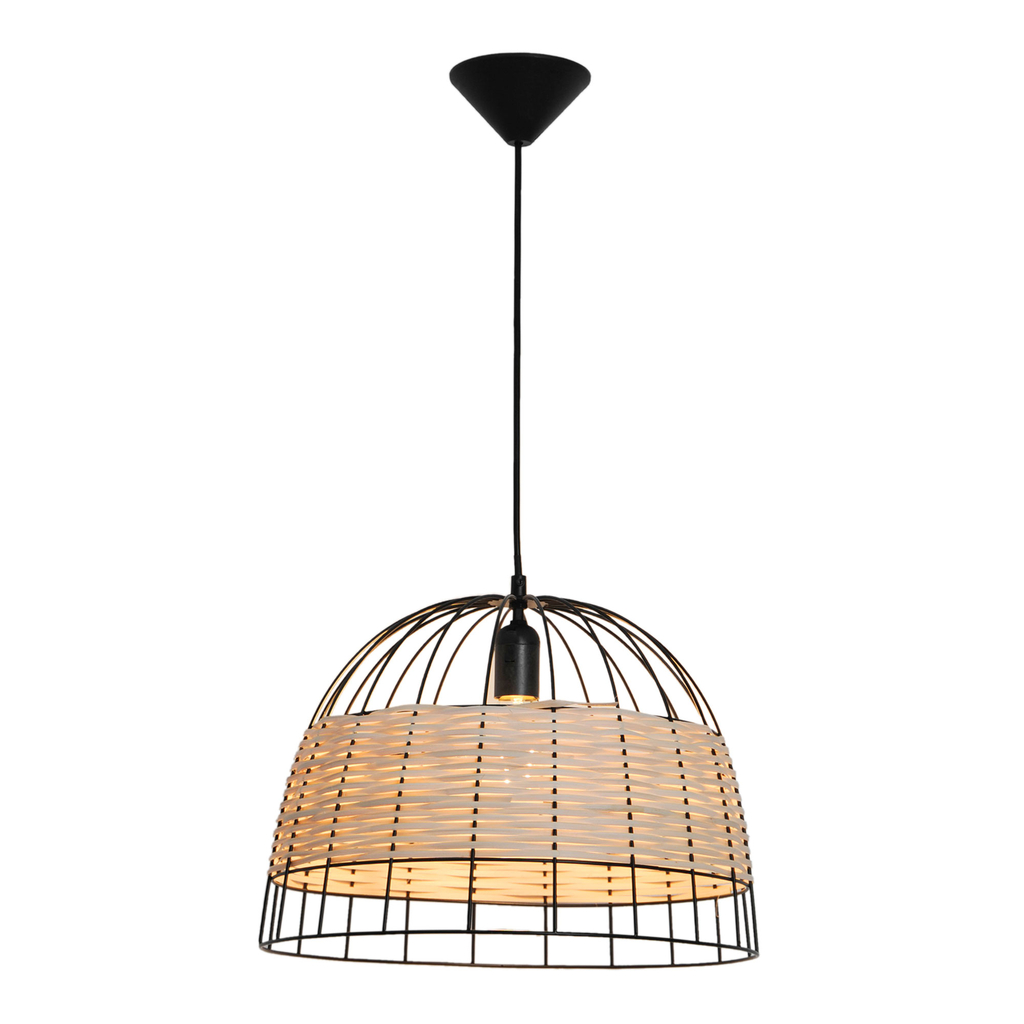 Ratanové závesné svietidlo BOHO 40 cm