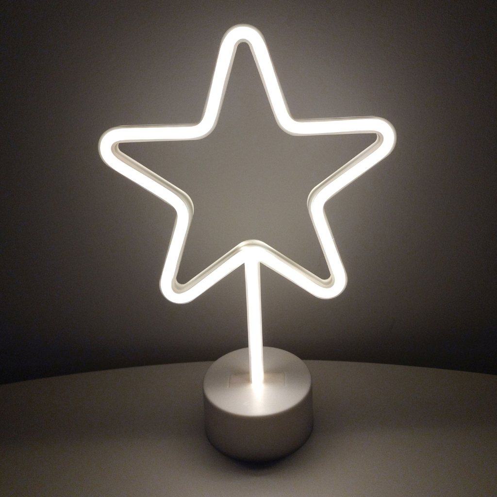 Dekoratívna stolná lampa LED NEON STAR