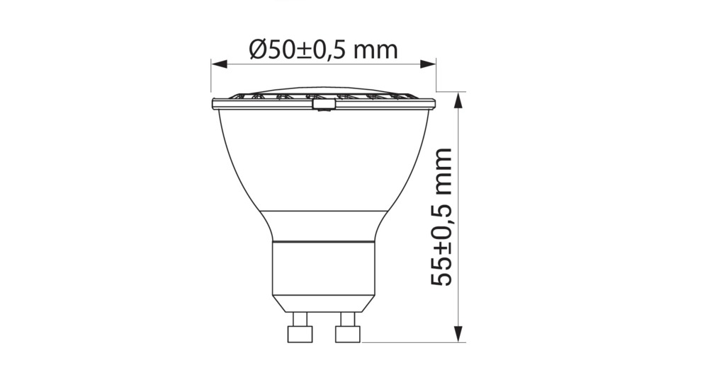 Žiarovka LED GU10 8W neutrálna farba ORO-GU10-HERA-8W-II