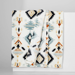 Deka, boho vzor, biela CODIE 130x160 cm