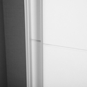 Skriňa s posuvnými dvermami biela SCHACH MATT 120 cm