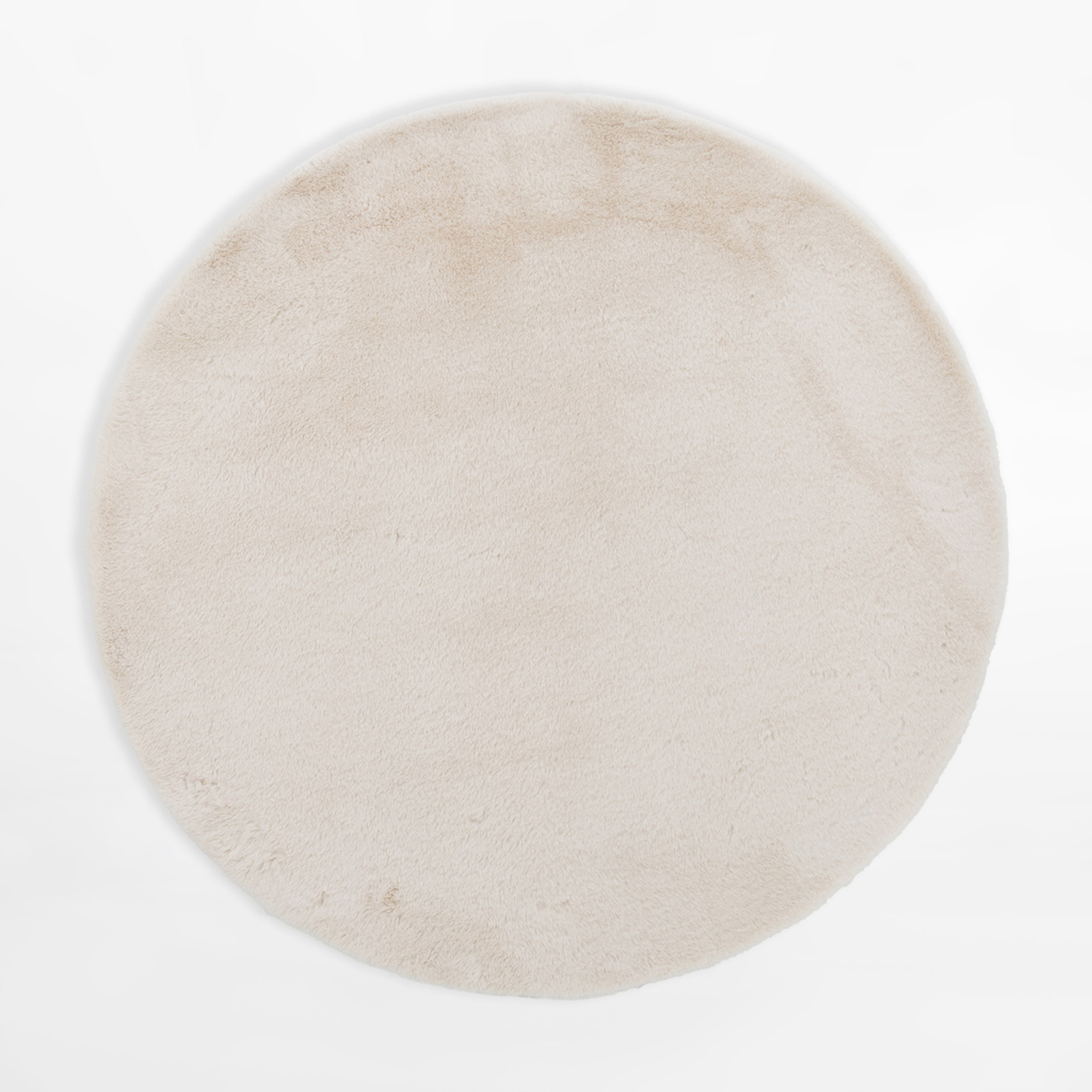 Okrúhly koberec RABBIT, krémový, 120 cm