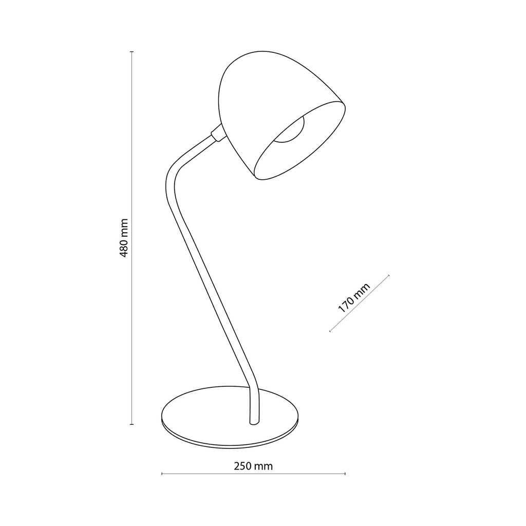 Stolná lampa čierna SOHO