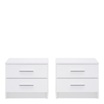 MARSYLIA biele nočné stolíky 2 ks