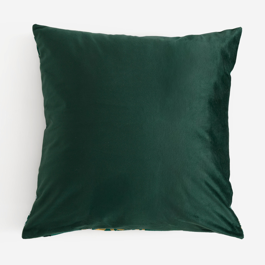 Dekoračná obliečka na vankúš zeleno-zlatá TEMMES 45x45 cm