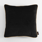 Velúrová obliečka na vankúš čierna LILLE 60x60 cm