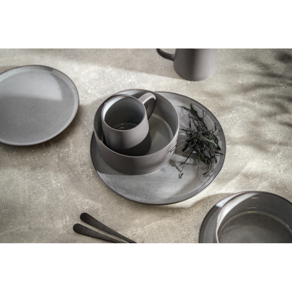 Dezertný tanier ZUZE sivý 21 cm