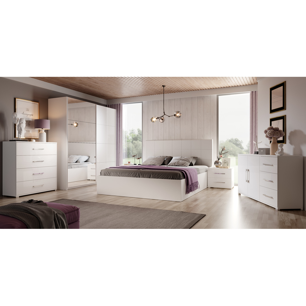 Nočný stolík BIANCO 2S