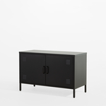 Komoda 2-dverová SOLANS čierna