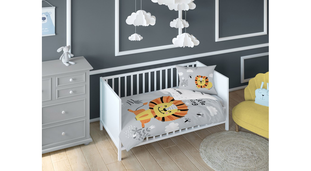 Bambusová posteľná bielizeň do detskej postieľky LEV 90x120 cm