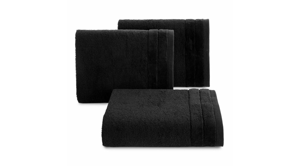 Bavlnený uterák čierny DAMLA 50x90 cm