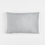 Vankúš minky sivý MILA 40 x 60 cm