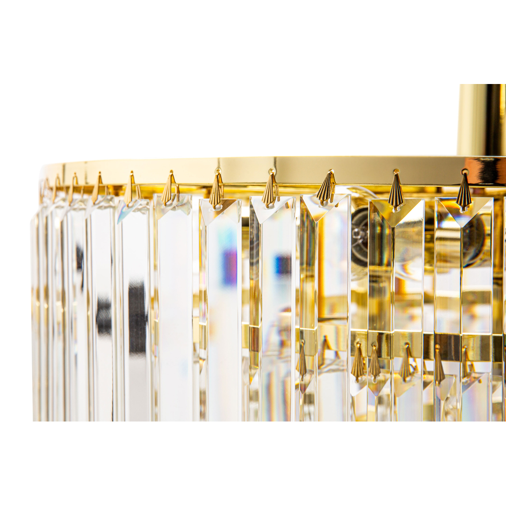 Stropné svietidlo glamour zlaté 50 cm AMEDEO