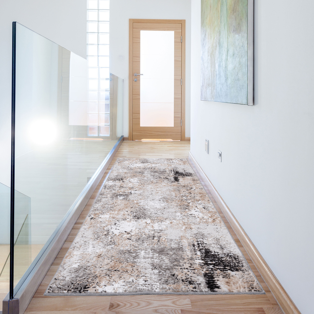 Koberec v sivo-béžovej farbe MELANŽ LONG 80x200 cm