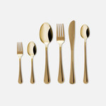 Súprava zlatých príborov LUCE, 24-dielna