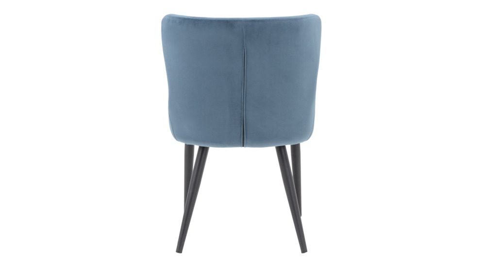 Zamatová stolička LONI modrá