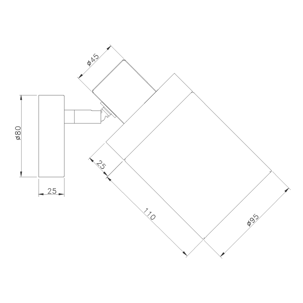 Nástenné svietidlo v loftovom štýle čierne drevo PASQUAL