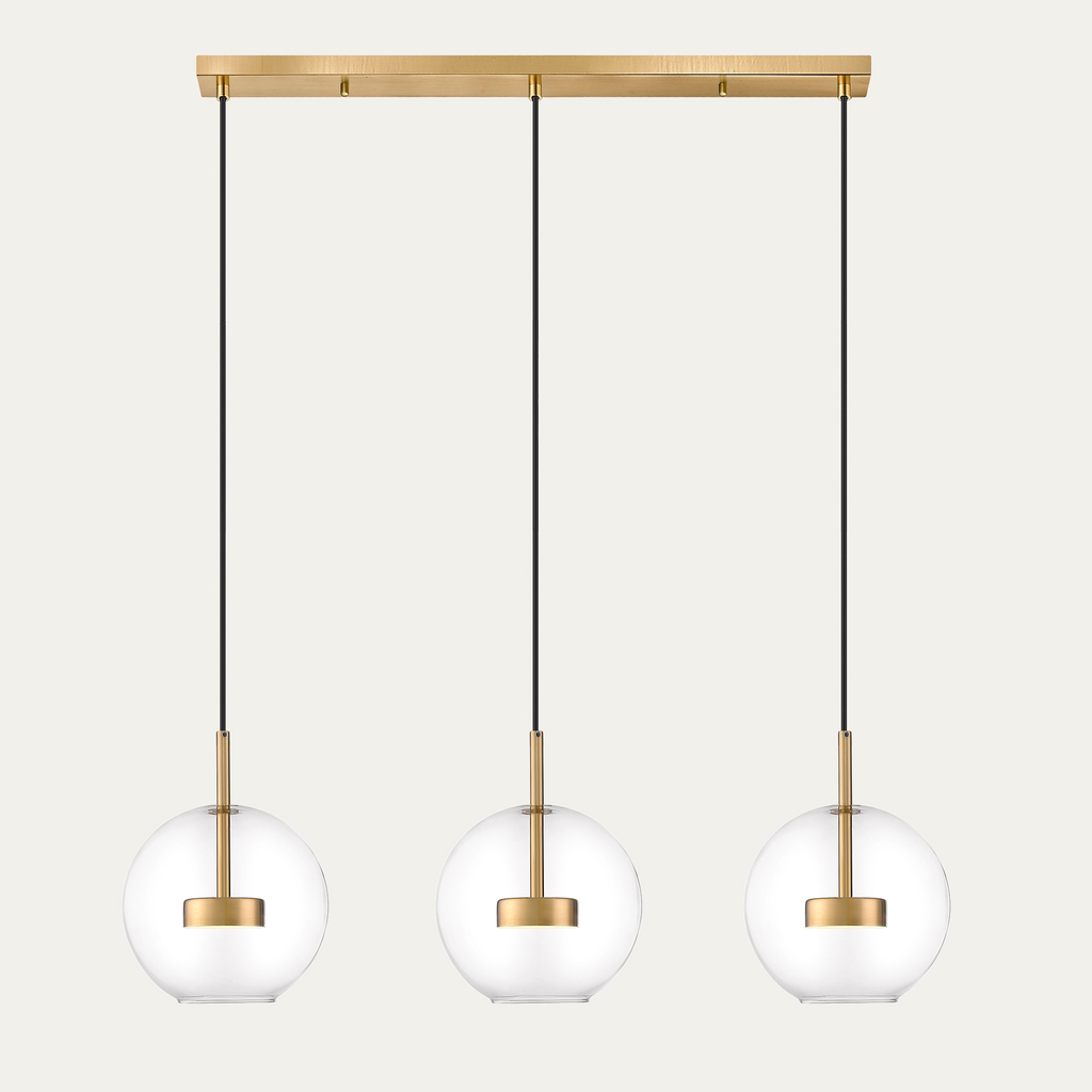 Závesné LED svietidlo ENCELADUS 3 gule zlaté