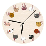 Zegar ścienny dla dziecka KOTY 33 cm